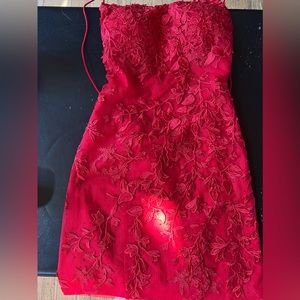 Sherri Hill, red homecoming dress